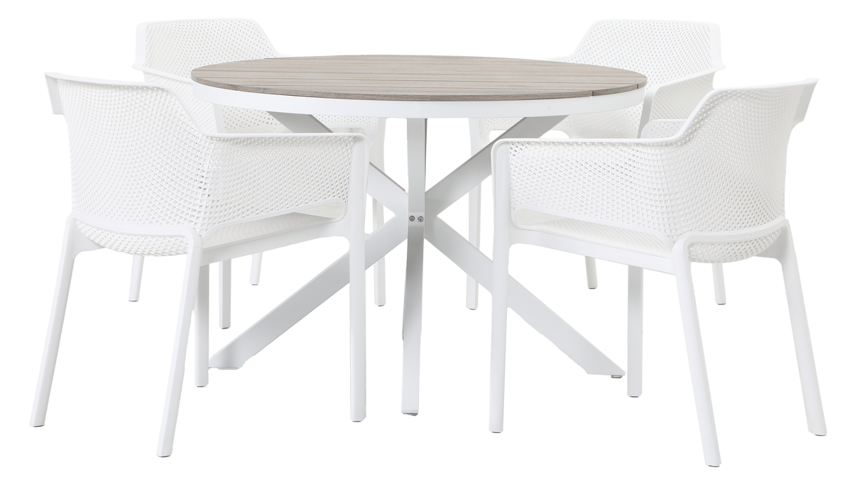 Castille Bailey 5pce Setting White