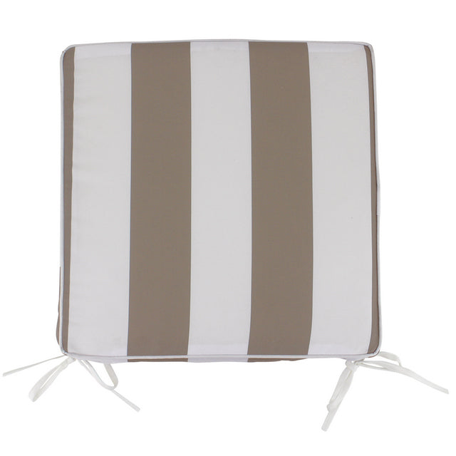 LATTE STRIPE CHAIRPAD 42x42cm