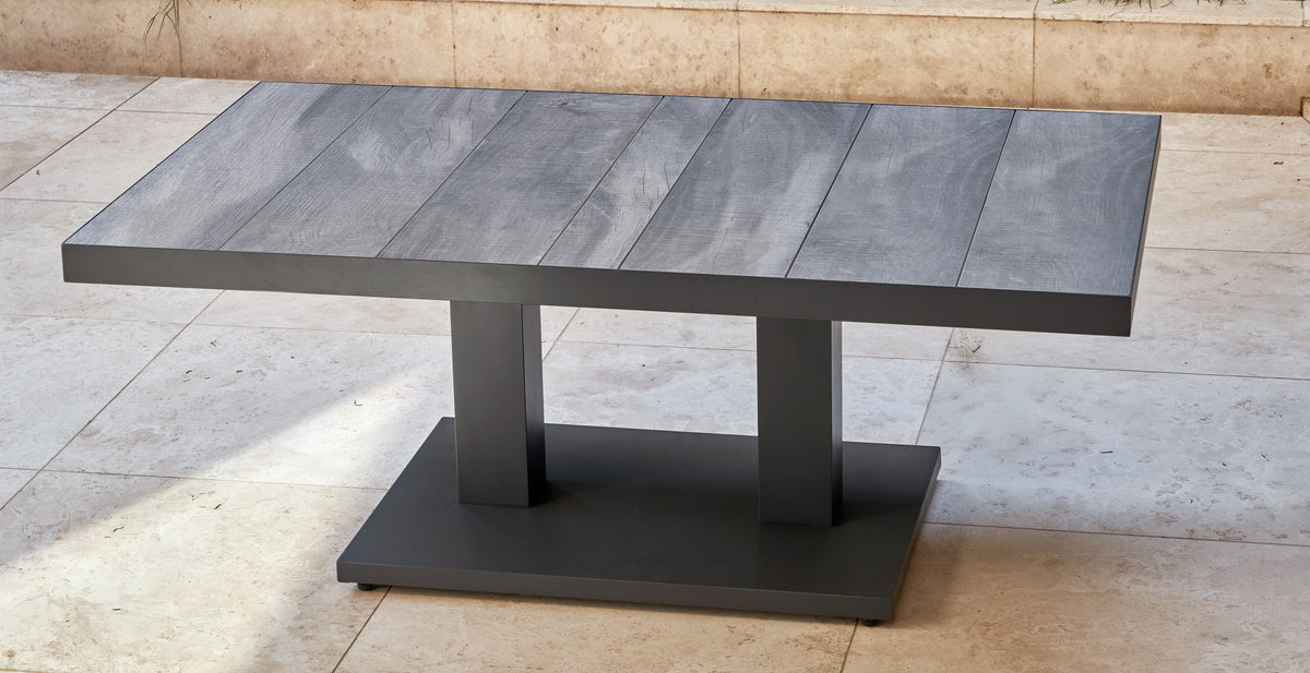 Memphis Ceramic Pop Up Coffee Table 140x90 Charcoal