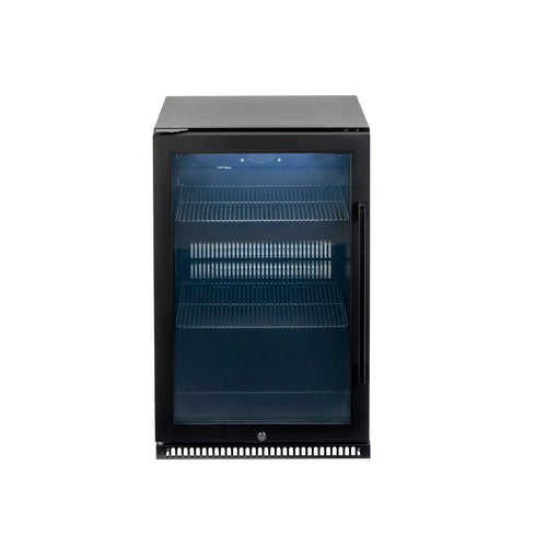 DOME ALFRESCO FRIDGE 600 BLACK LEFT HINGE