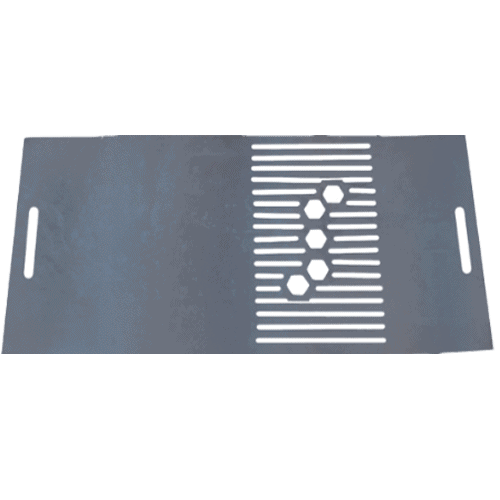 PORTABLE FIRE PIT GRILL PLATE RAW 4mm MILD STEEL