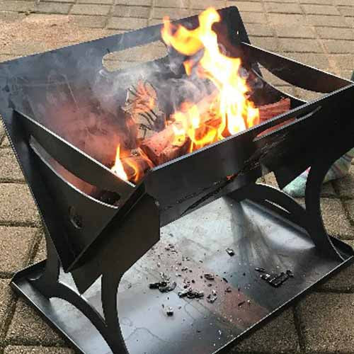 PORTABLE FIRE PIT - KANGAROO 4mm MILD STEEL