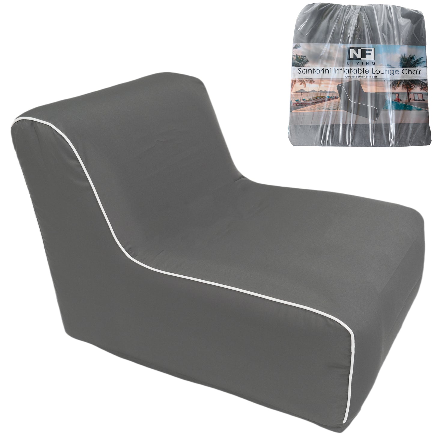 OUTDOOR INFLATABLE SEAT 90x60x70cm - GREY