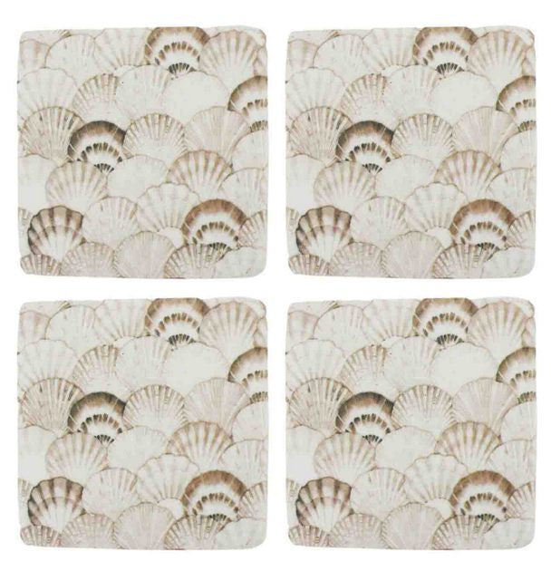 OFFISHELL RESIN COASTER S/4