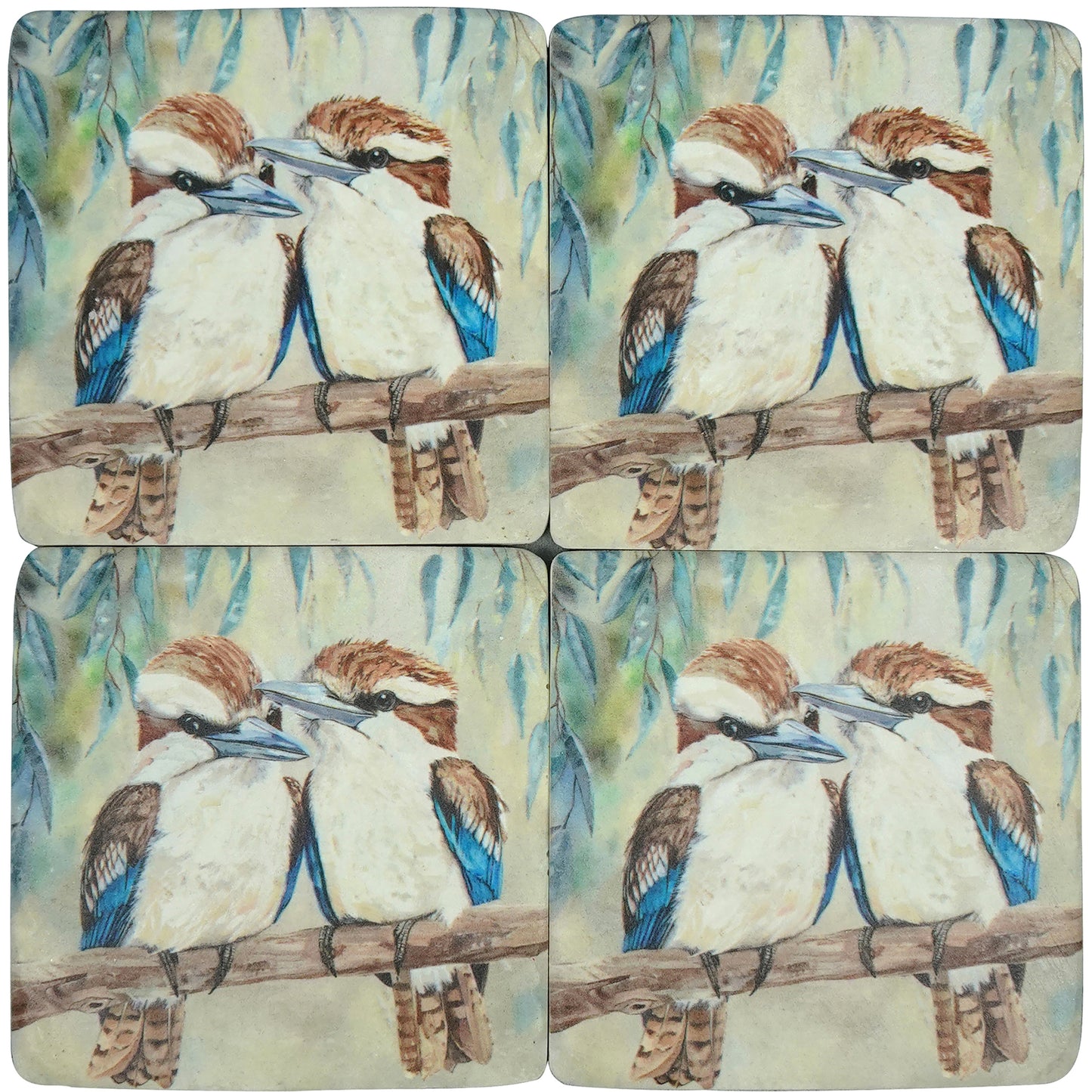 BEAK-A-BOO RESIN COASTER S/4