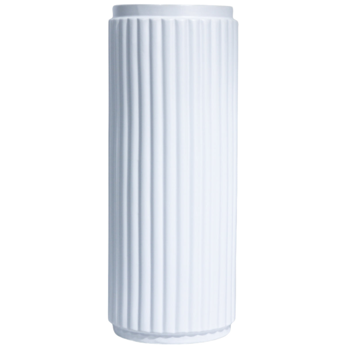 RIPPLE ROYALE VASE 13x30cm - WHITE