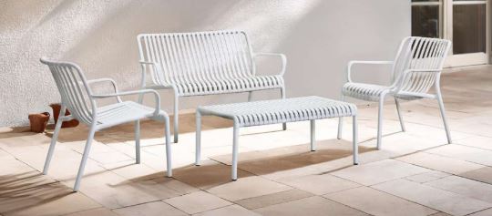 Voyage 4pce Double Lounge - White