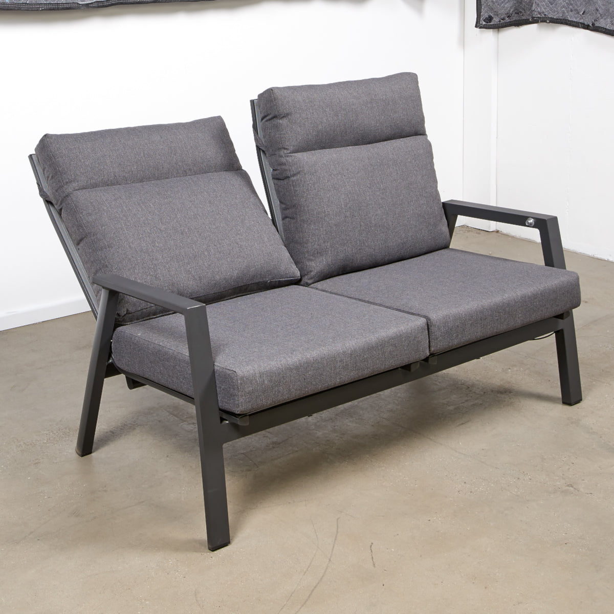 BALLINA RECLINING DOUBLE LOUNGE - CHARCOAL