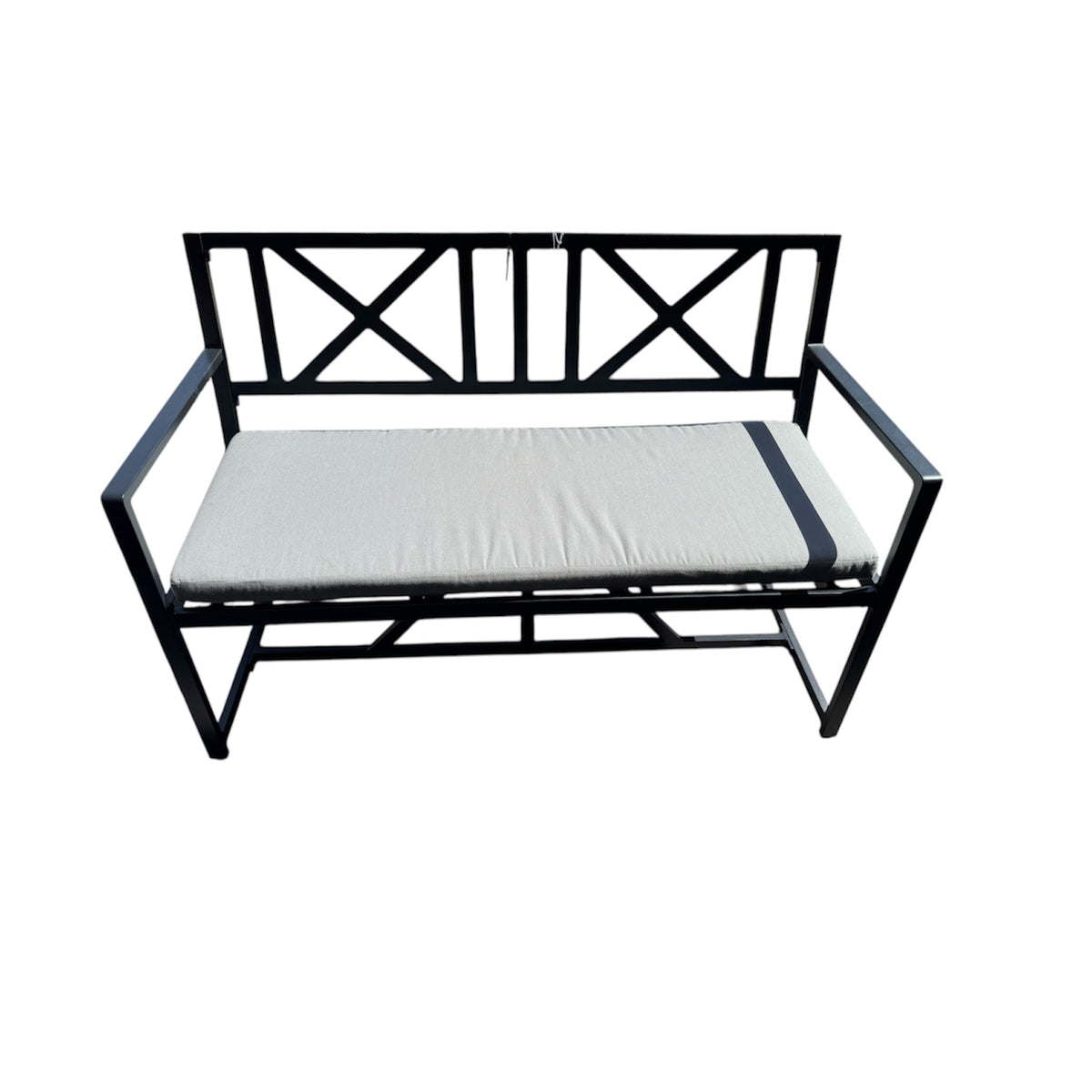 BRIDGEPORT ALUMINIUM 3 SEAT BENCH - BLACK
