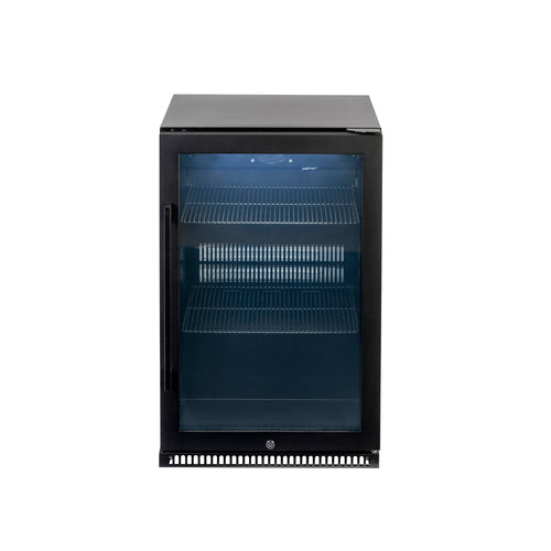 DOME ALFRESCO FRIDGE 600 BLACK RIGHT HINGE