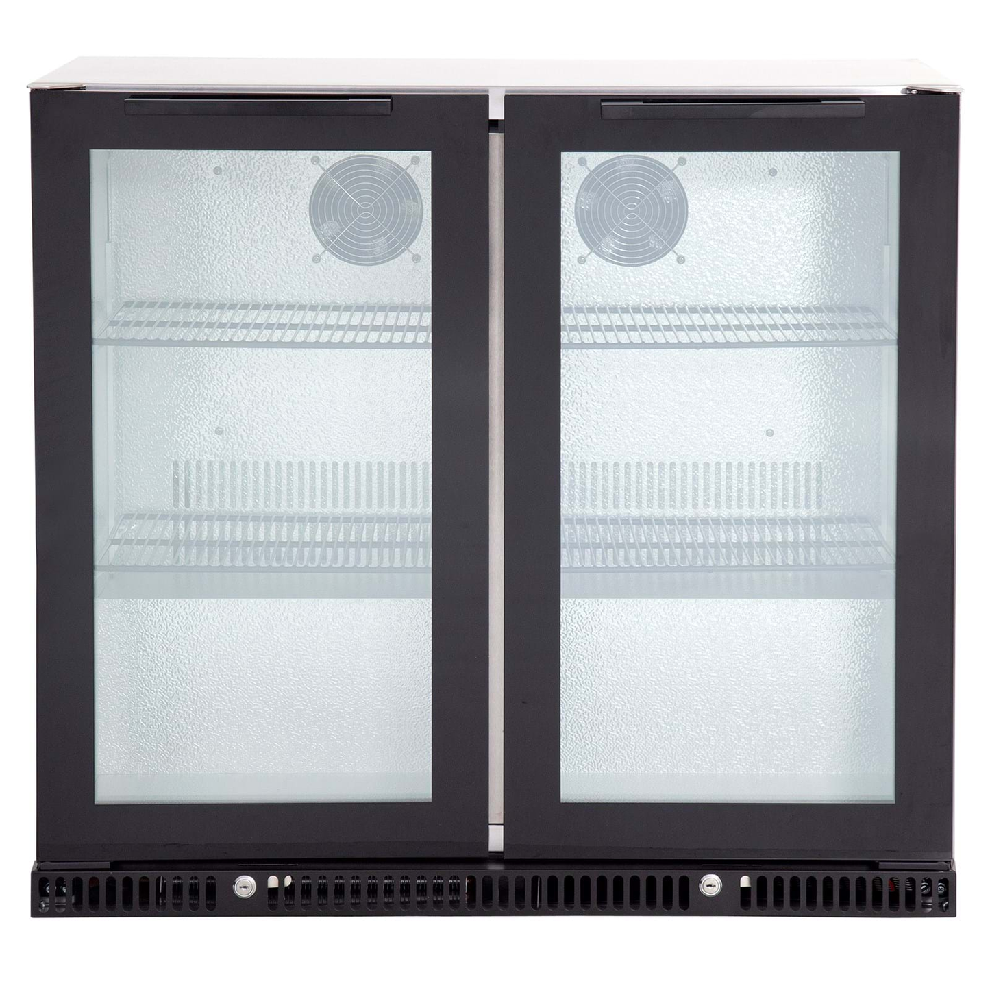 GASMATE DOUBLE DOOR FRIDGE BLACK