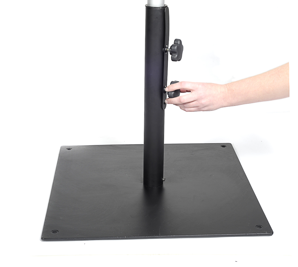 INSTANT SHADE STEEL BASE 19kg - 40mm SPIGOT - BLACK