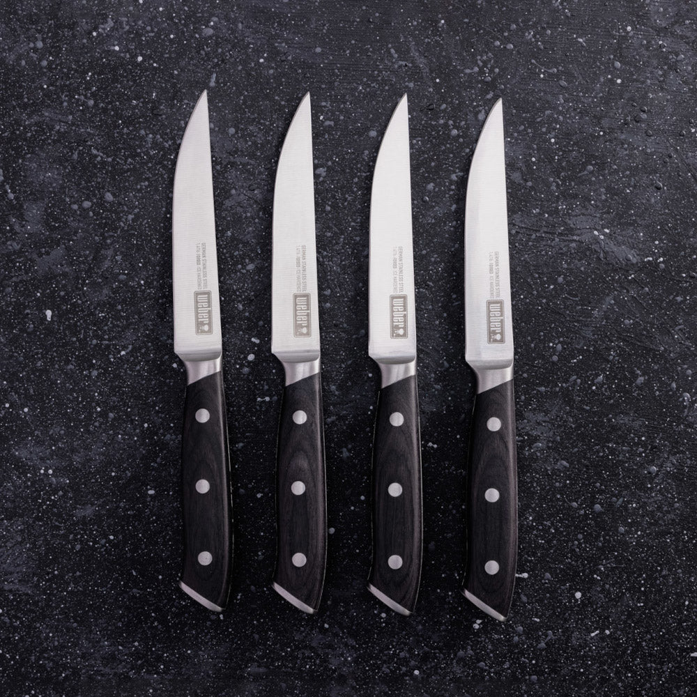 WEBER STEAK KNIFE SET 4PCE