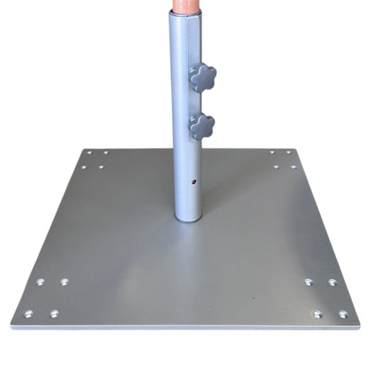 INSTANTSHADE STEEL BASE 35KG - 40mm SPIGOT - SILVER MIST