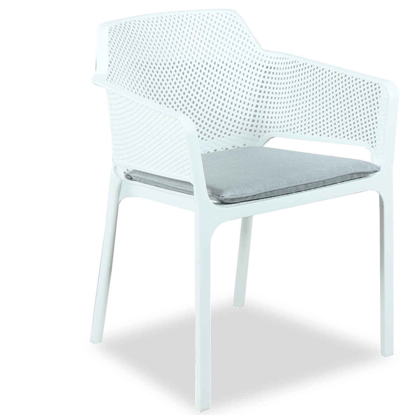 BAILEY RESIN DINING CHAIR W/ARMS