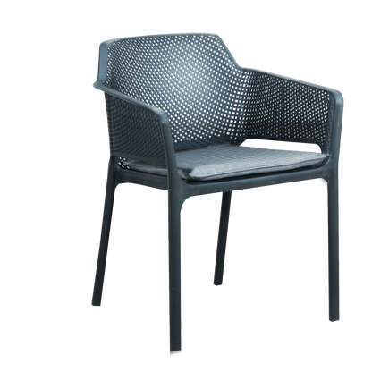 BAILEY RESIN DINING CHAIR W/ARMS