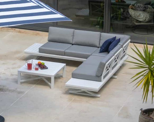 BRIDGEPORT 3PCE PLATFORM CORNER SOFA SET
