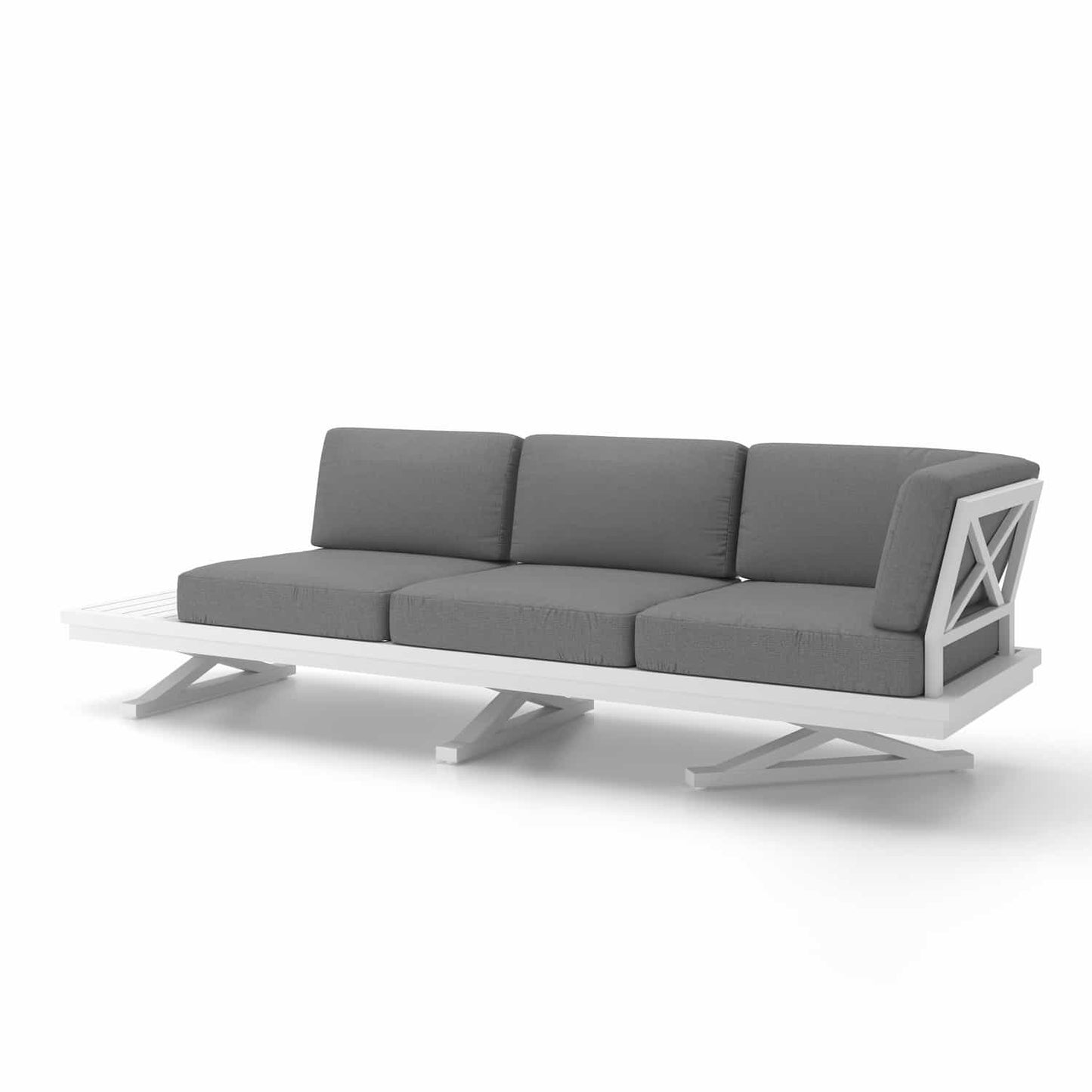 BRIDGEPORT 3PCE PLATFORM CORNER SOFA SET