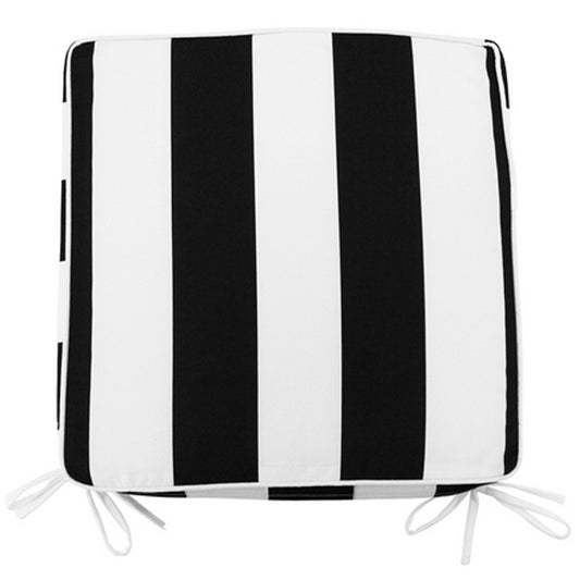 BLACK STRIPE CHAIRPAD 42x42cm