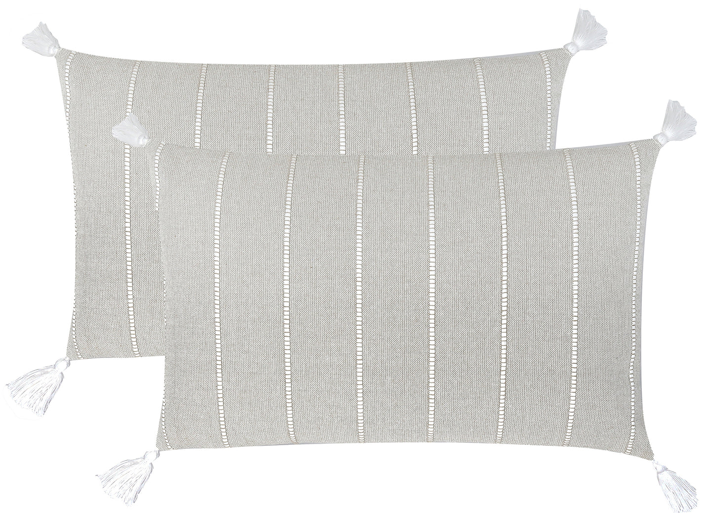 JESSY COTTON CUSHION 50x30cm - TAUPE