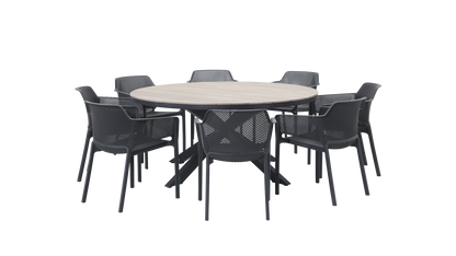 CASTILLE ROUND POLYWOOD DINING TABLE 166mm
