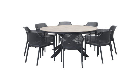 CASTILLE ROUND POLYWOOD DINING TABLE 166mm