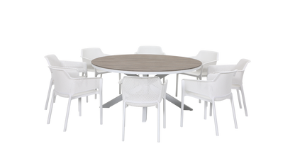 CASTILLE ROUND POLYWOOD DINING TABLE 166mm