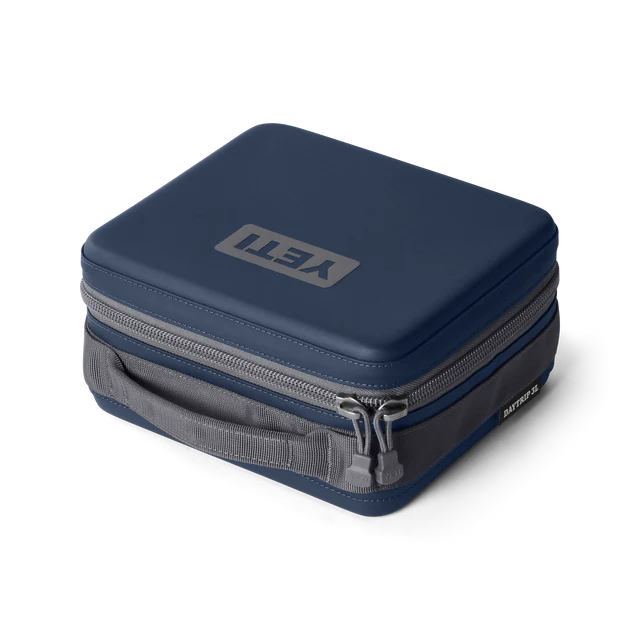 Yeti Daytrip 3L Lunch Box in Navy lying flat