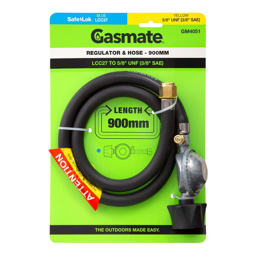 PVC HOSE & REG LCC27 3/8SAE 900mm