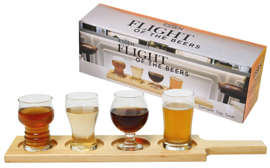 Beer Flight with 4 glasses (40x10cm)