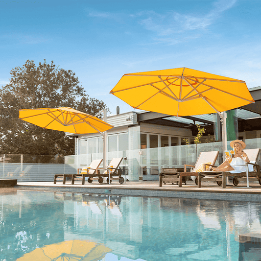 ECLIPSE 4m OCTAGONAL CANTILEVER ACRYLIC INC. SS SPIGOT