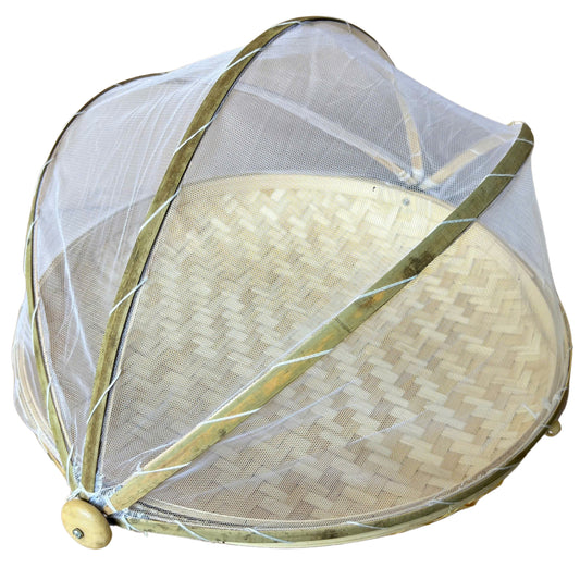 MESH & BAMBOO FOOD COVER MEDIUM 40x20cm