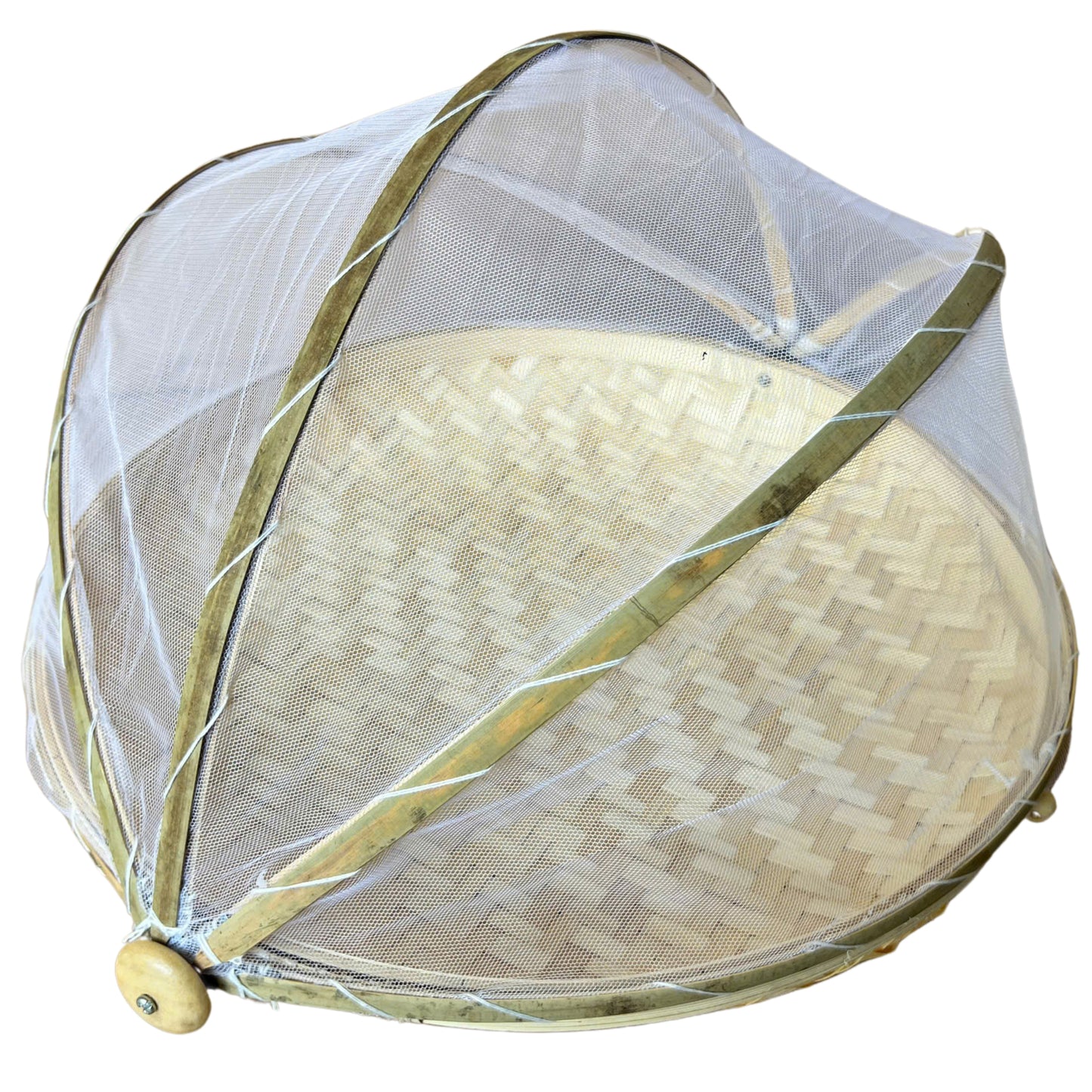 MESH & BAMBOO FOOD COVER SMALL 35x18cm