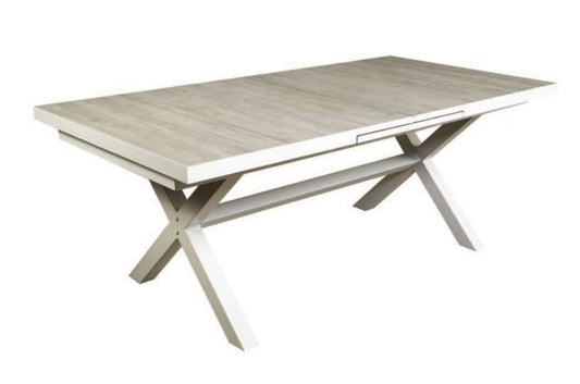 MEMPHIS CERAMIC EXTENSION TABLE - WHITE