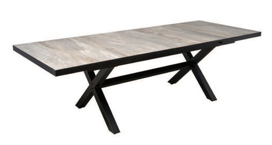 MEMPHIS CERAMIC EXTENSION TABLE - CHARCOAL