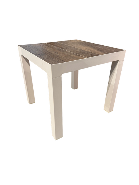 MEMPHIS CERAMIC SIDE TABLE 50cm - WHITE