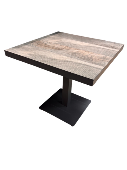 MEMPHIS CERAMIC DINING TABLE 80cm - CHARCOAL