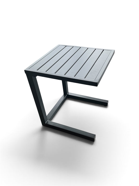 C SIDE TABLE ALUMINIUM SLAT