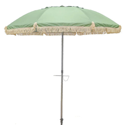PREMIUM FRINGE BEACH UMBRELLA 210cm