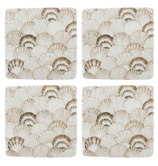 OFFISHELL RESIN COASTER S/4