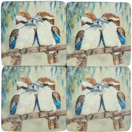 BEAK-A-BOO RESIN COASTER S/4