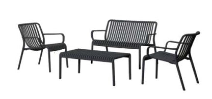 Voyage 4pce Double Lounge - Charcoal