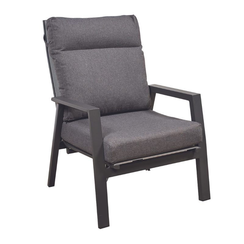 BALLINA RECLINING SINGLE LOUNGE - CHARCOAL