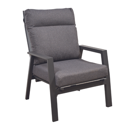 BALLINA RECLINING SINGLE LOUNGE - CHARCOAL