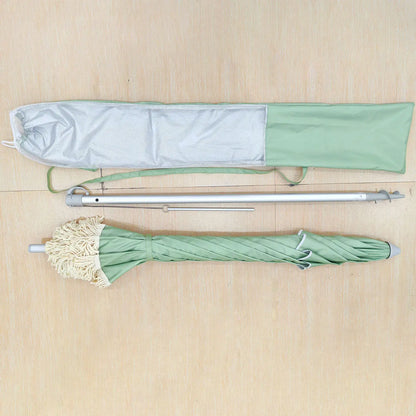 PREMIUM FRINGE BEACH UMBRELLA 210cm