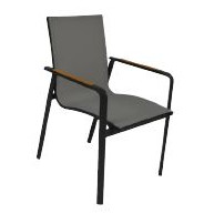 DIAMOND SLING DINING CHAIR - Charcoal