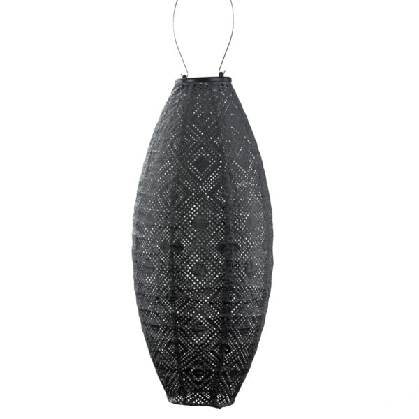 Lumiz Solar Lantern Long Oval 20 Dark Grey