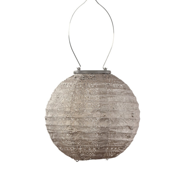 Lumiz Solar Lantern Round 20 Taupe