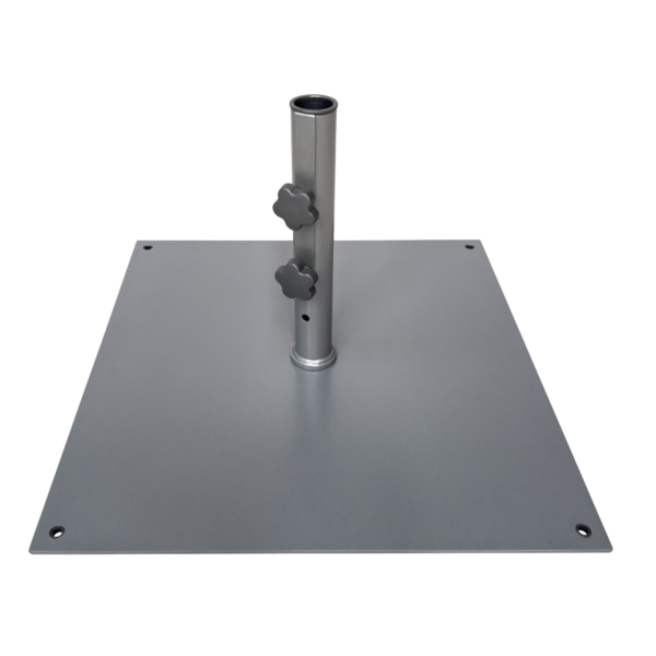 INSTANT SHADE STEEL BASE 19kg 40mm POST - SILVER MIST